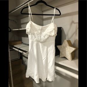 Strapless Cotton Cutout Dress